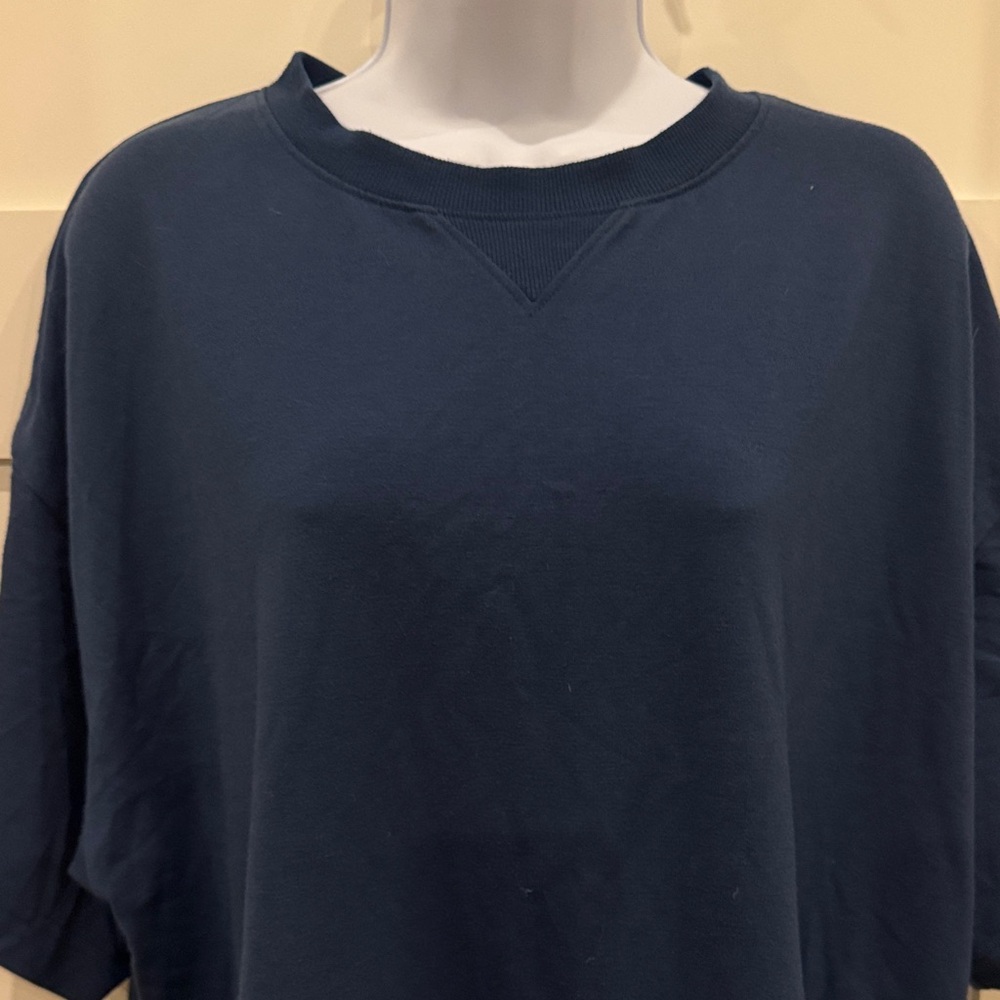 Fila Navy Blue Women's Crop Top - Picture 3 of 6